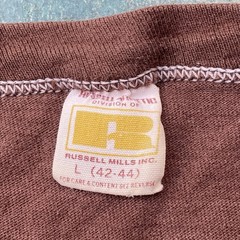 Vintage 70s Russell Mills T Shirt Cow “I Hate Non Dairy Creamer” Slogan USA Rare
