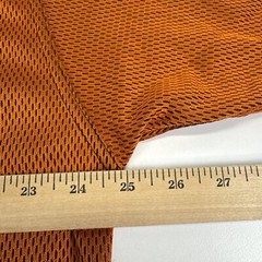 Giorgio Danieli Made In Italy Orange Mens Large Short Sleeve Mesh Shirt Jersey