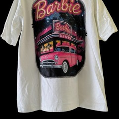 Vintage Barbie Drive In Diner T-Shirt Single Stitch Modern Reprint Large
