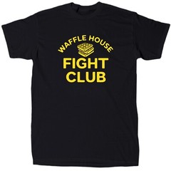 Waffle House Fight Club Men’s Funny Offensive Sarcastic T-Shirt – Cotton – Gift