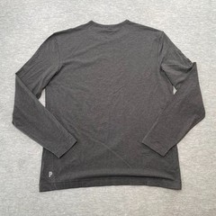 Public Rec Shirt Mens XL Gray Go To Long Sleeve Crew Neck Logo Casual Tee
