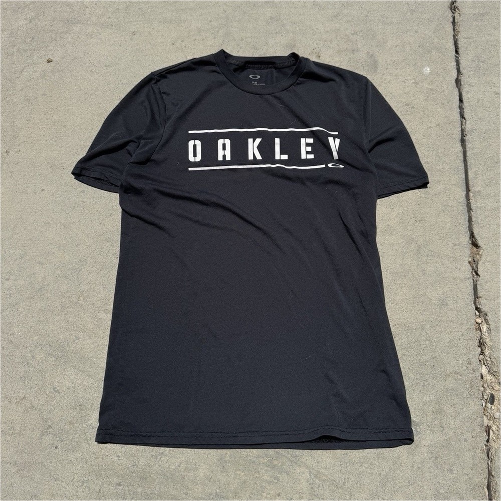 Oakley Men’s Black Regular Fit Crew Neck Short Sleeve Logo Graphic T-Shirt M