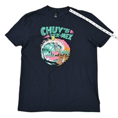 Chuy’s Tex-Mex Surfing Skeleton T Shirt Men’s Medium Graphic Tee Taco Retro