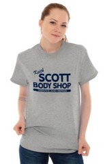 Keith Scott Body Shop Service and Repair Womens or Mens Crewneck T Shirt Tee