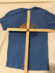 Oakley Vault Exclusive Blue Cotton Regular Fit Graphic Logo Tee Men’s L
