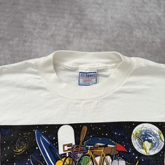 Vintage Real Men Don’t Ask Directions Shirt Mens XL Moech Art Comic Funny