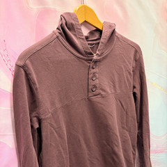All in motion Hooded Long Sleeve Shirt S Thumbholes Sporty Classic Mountain Chic