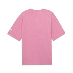 PUMA Miami Graphic Crew Neck Short Sleeve T-Shirt Mens Pink Casual Tops 63363804
