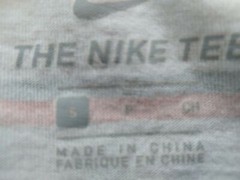 Nike Men’s T Shirt Size Small Orange Blue Striped Tee Sm
