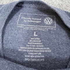 Volkswagen Vintage Official Logo Short Sleeve T-Shirt Fits Men’s Size Large Gray