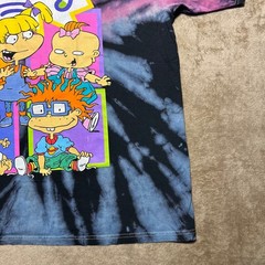 Nickelodeon Rugrats Tie Dye Graphic T Shirt Mens XL Pink Blue Black C-Life Group