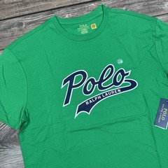Polo Ralph Lauren Mens Classic Fit Script Logo Jersey T-Shirt Green MEDIUM NWT