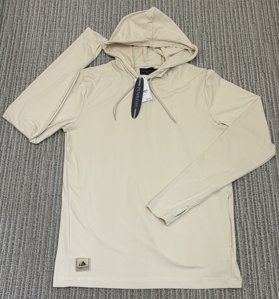 NWT SURF PENDLETON Hooded Rash Guard Long Sleeve Hoodie Swim Men’s S UPF 50+ $78