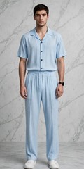 Men shirt and pant comboset