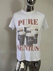 NEW Junk Food Men T-shirt Color White Size Xs Pure Genius Beer
