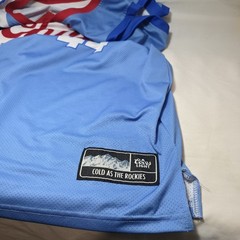 Coors Light Chill Jersey Tank Top Shirt Mens X Large #44 Blue Red Basketball