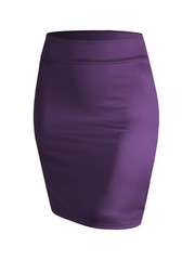 MBJ WB2141 ‘s Elastic Waist Stretch Bodycon Midi Pencil Skirt Above The Knee …