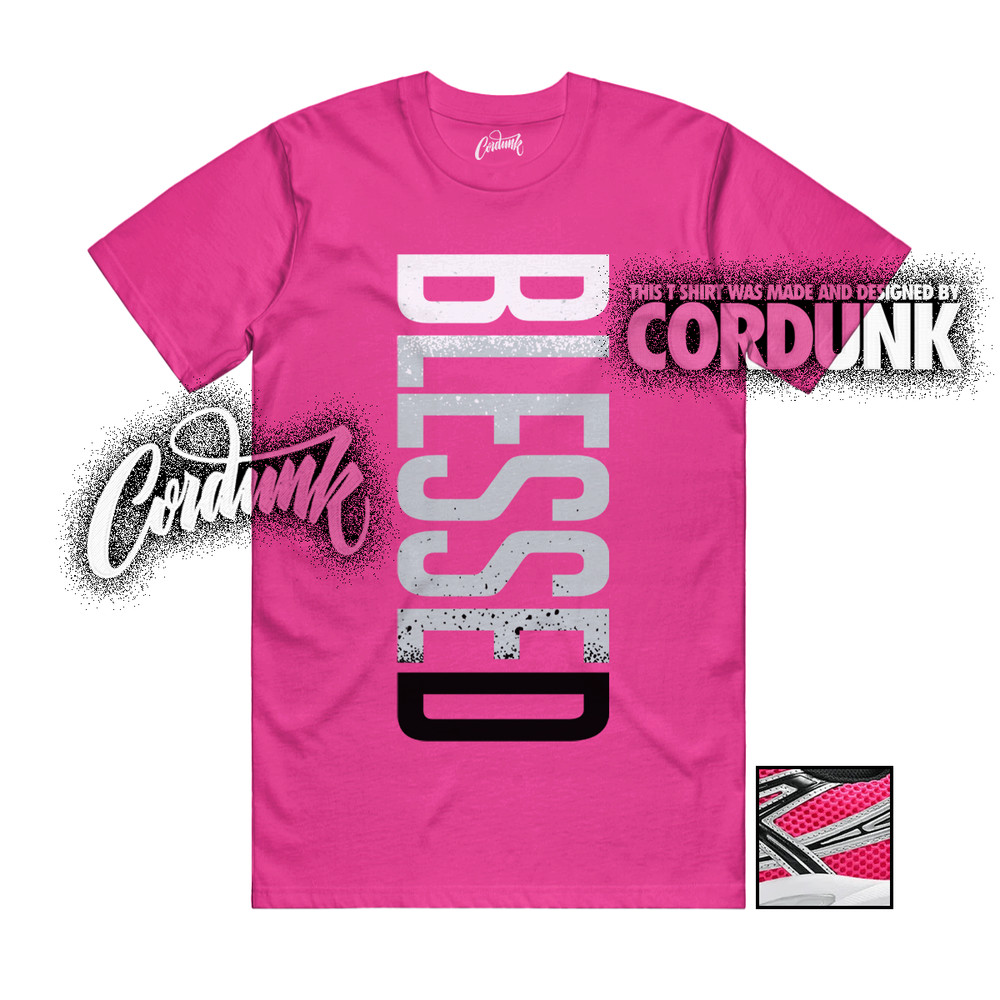 Gel-1130 Neon Pack Pink Metallic Silver T Shirt Match VERTBLS