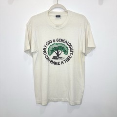 Vintage 1990 Only God Can Make A Tree Genealogists Family Tree T Shirt USA Large
