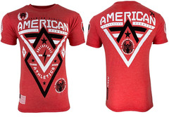 American Fighter Men’s T-shirt Alaska Red Crew neck Athletic XS-5XL