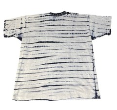 Vintage Grey Striped Tie Dye Single Stitch T Shirt Size 2XL He Is Our Peace USA