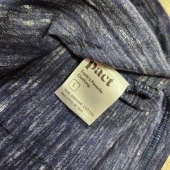 Pact Clothing Shirt Men Large 100% Organic Cotton Heather Blue Natural Fiber