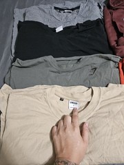Gymshark Oversized T-shirts Mens Size Large Lot Of 8 Shirts Huge Lot EUC