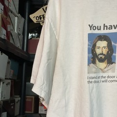 Sz L – Vintage Y2K Jesus Tee – Facebook Friend Request Jesus Shirt – Kerusso