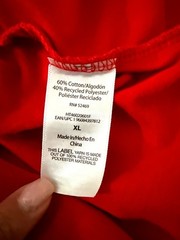 Team Naughty Red Holiday Graphic T-Shirt XL Christmas Humor Tee