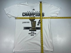 Adidas 2014 NBA Champions Shirts Locker Room Go Spurs Go White Med 3 stripe life