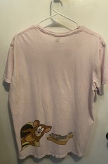 Tom and Jerry Pink Double Sided Image Men’s Tshirt Large