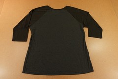 District Perfect Tri Adult Size XL Charcoal Black 3/4 Raglan Sleeve T-Shirt New