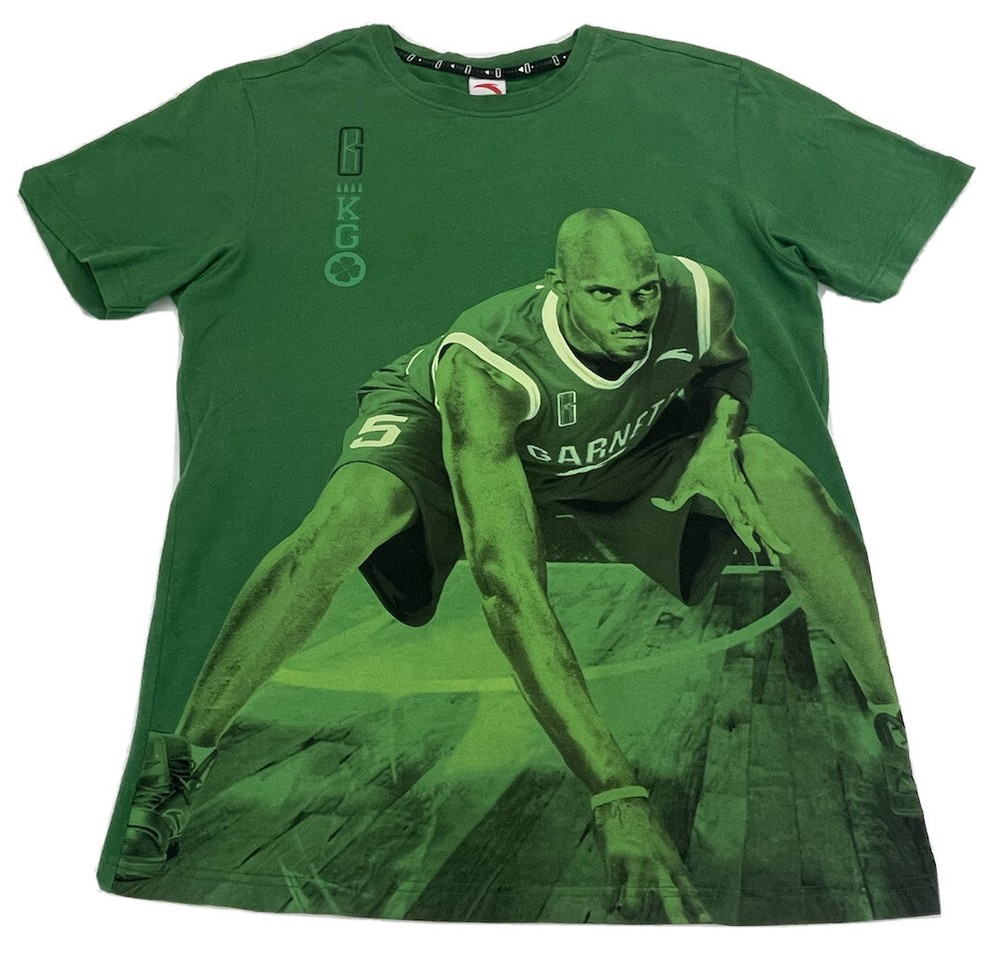 Kevin Garnett Shirt Boston Celtics NBA Basketball Anta Graphic T-shirt Mens M KG