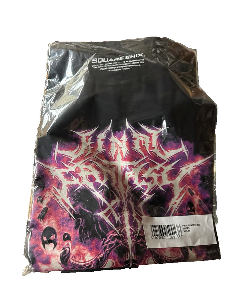 Square enix club Final Fantasy 14 T-shirt Hades xiv Large L Dan DussaulT