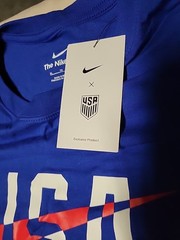 Nike USMNT 22 Swoosh Blue T-shirt Mens X-LARGE XL Soccer USA Tee NEW
