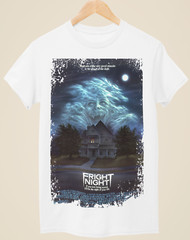 Fright Night – Movie Poster Inspired Unisex White T-Shirt