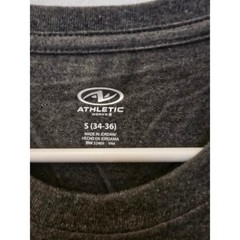 Athletic Works Men Charcoal Gray Heather Moisture Wicking Pocket T-Shirt S 34-36