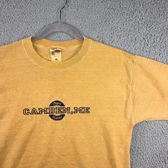 VTG Fruit of the Loom Camden ME Classic T Shirt Men Large Y2K Retro