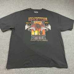 Led Zeppelin 1977 Inglewood Concert Retro Graphic T-Shirt Adult Size 5XL Tall