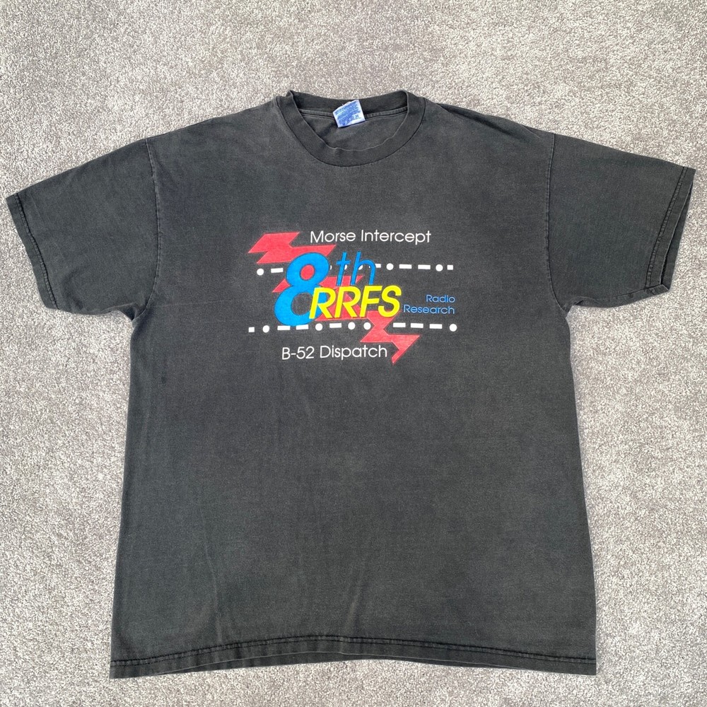 8th RRFS Radio Research T Shirt Mens XL B-52 Dispatch Morse USASA Military