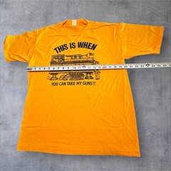 1989 Talking Tops Screen Printed Graphic T-Shirt This When You Can Take My Guns