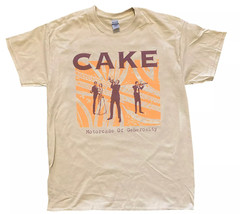 Cake Band Motorcade of Generosity Album Sand Color T Shirt Full Size S-5XL