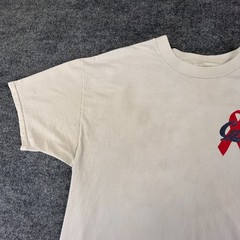 VINTAGE Aids Walk Shirt Mens XL White San Francisco Cal Berkeley Golden Gate 90s