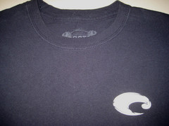 Lovely Costa “Born on the WATER” Short Sleeve Cotton T-Shirt Size Large