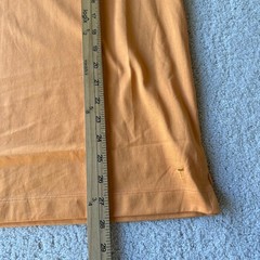 Left Coast Tee T-Shirt Mens Medium Orange 100% Peruvian Cotton Luxury Basic