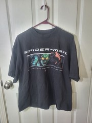 Marvel Spider Man 2 Video Game Promo Shirt PS2 Playstation Double Sided Size L