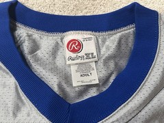 Vintage Rawlings Pepsi One Mesh Promo Football Jersey Mens XL Silver & Blue