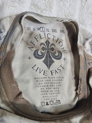 Affliction Live Fast Skull Graphic T Shirt Men Large Distressed Biker Grunge USA