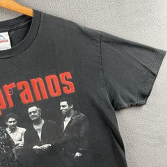 Vintage The Sopranos Shirt Mens Large Black HBO TV Show Promo Tony Soprano