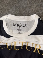 MIGOS – 2018 Embroidered Striped Culture shirt ~Licensed / Never Worn Sz Medium